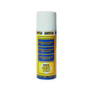 Spray promotor de aderência do poliuretano na reparação de plásticos tipo TPO e TPE.