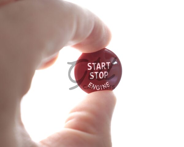 Botão Start Stop Vermelho Brilhante BMW Série 1/3/5/X1 X3 X6 E82 E87 E90 E91 2004-2015 - Image 2