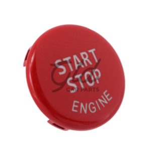 Botão Start Stop Vermelho Brilhante BMW Série 1/3/5/X1 X3 X6 E82 E87 E90 E91 2004-2015