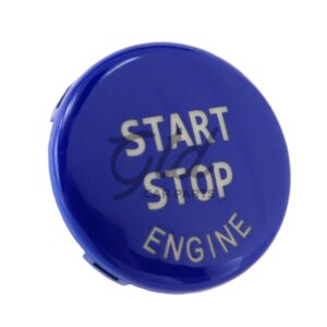 Botão Start Stop Azul Brilhante BMW Série 1/3/5/X1 X3 X6 E82 E87 E90 E91 2004-2015