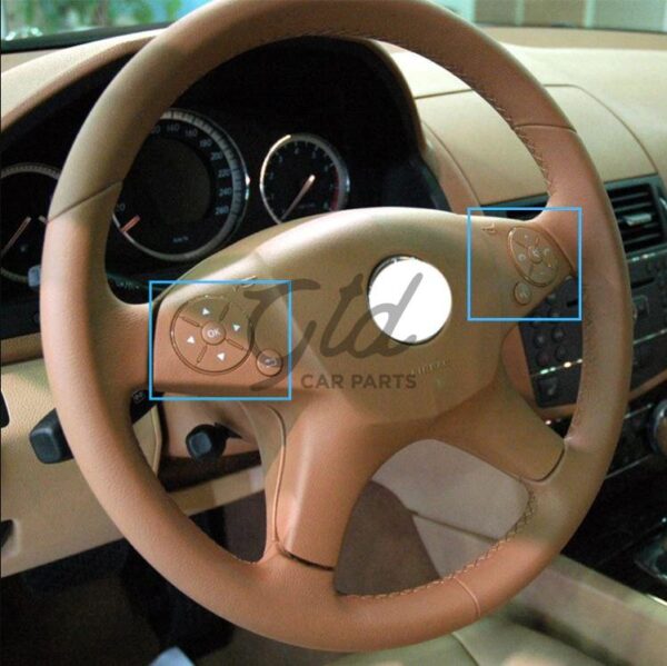 Botões Volante Amarelos Mercedes-Benz Classe C E GLK W204 W212 W207 X204 2007-2013 - Image 4