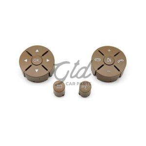 Botões Volante Amarelos Mercedes-Benz Classe C E GLK W204 W212 W207 X204 2007-2013