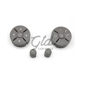 Botões Volante Cinza Mercedes-Benz Classe C E GLK W204 W212 W207 X204 2007-2013