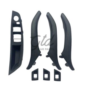 Conjunto de Puxadores Pretos BMW Série 5 F10 F11 F18 2010-2017 S/ Esp. Rebatível