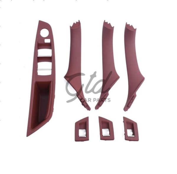 KIT Puxadores Vermelho BMW Serie 5 F10 F11 F18 S/ Esp. Rebatível