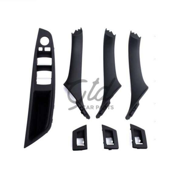 Conjunto de Puxadores Pretos BMW Serie 5 F10 F11 F18 2010-2017 C/ Esp. Rebatível