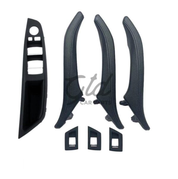 KIT Puxadores Pretos BMW Série 5 F10 F11 F18 2010-2017 C/ Esp. Rebatível