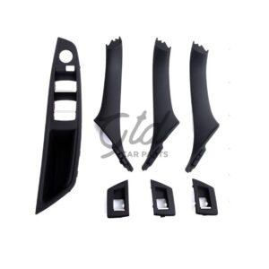 Conjunto de Puxadores Pretos BMW Serie 5 F10 F11 F18 S/ Esp. Rebatível