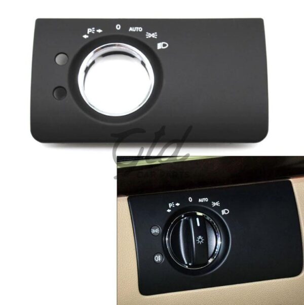Moldura Comutador de luzes Preto Mercedes-Benz W164 ML GL 2005-2011 v1 - Image 2