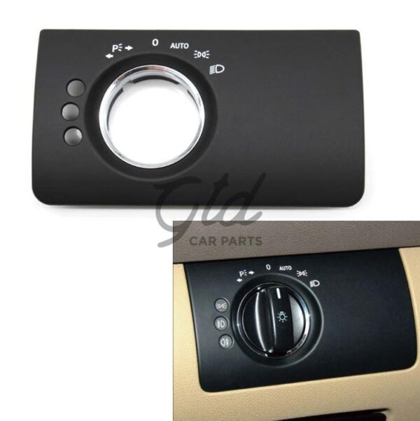 Moldura Comutador de luzes Preto Mercedes-Benz W164 ML GL 2005-2011 V2 - Image 2
