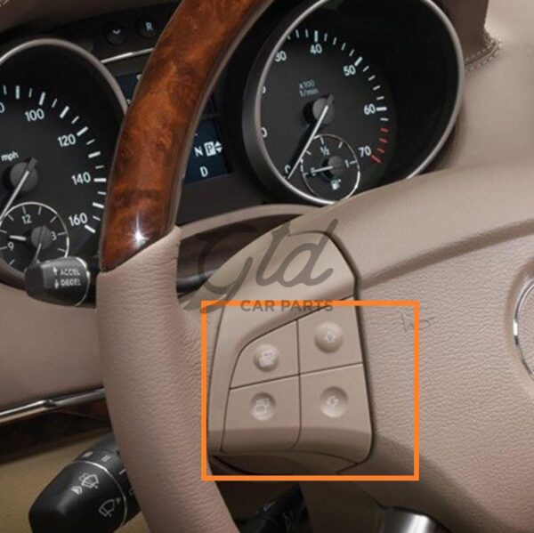 Botões Volante Castanho Mercedes-Benz W164 ML GL 2006-2009 - Image 3
