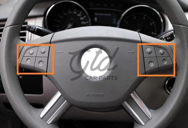 Botões Volante Castanho Mercedes-Benz W164 ML GL 2006-2009 - Image 3