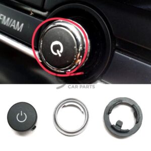 Botão Rádio Preto Com Símbolo BMW Série 5/7 F10 F11 GT F01 F02