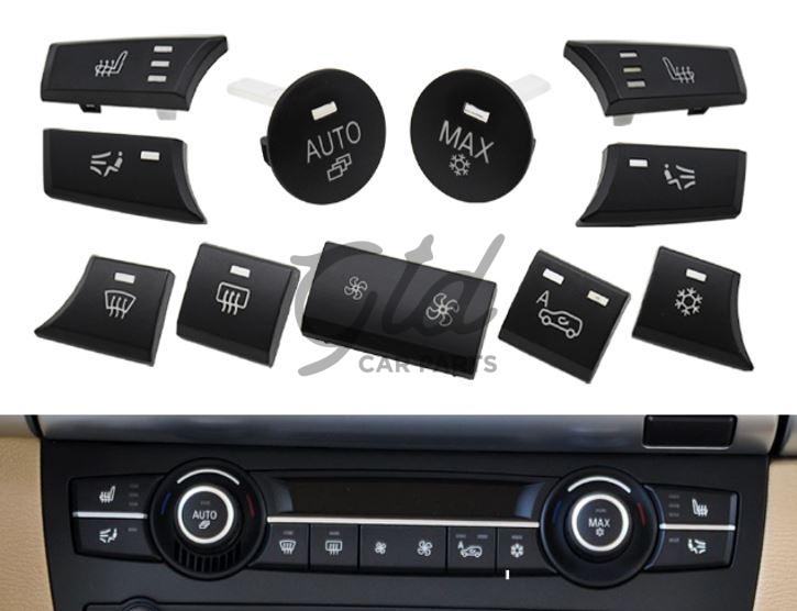 Conjunto de 11 Botões Ar Condicionado BMW X5 X6 E70 E71 E72 2007-2014