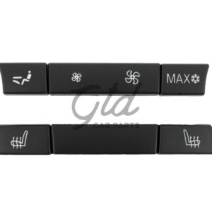 Conjunto de 6 Botões Módulo Ar Condicionado Traseiro BMW Série 5/6/7 F10 F11 F01 F02 F06 Versão 1