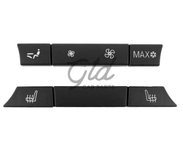 Conjunto de 6 Botões Módulo Ar Condicionado Traseiro BMW Série 5/6/7 F10 F11 F01 F02 F06 Versão 1