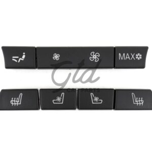 Conjunto de 7 Botões Módulo Ar Condicionado Traseiro BMW Série 5/6/7 F10 F11 F01 F02 F06 Versão 1