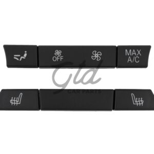 Conjunto de 6 Botões Módulo Ar Condicionado Traseiro BMW Série 5/6/7 F10 F11 F01 F02 F06 Versão 2