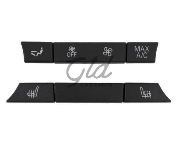 Conjunto de 6 Botões Módulo Ar Condicionado Traseiro BMW Série 5/6/7 F10 F11 F01 F02 F06 Versão 2