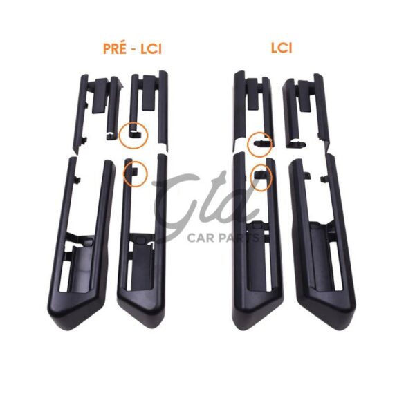 Pack 4 Frisos para Calhas Bancos Bege BMW 5 5GT 7 F10 F01 F07 Pré LCI - Image 3