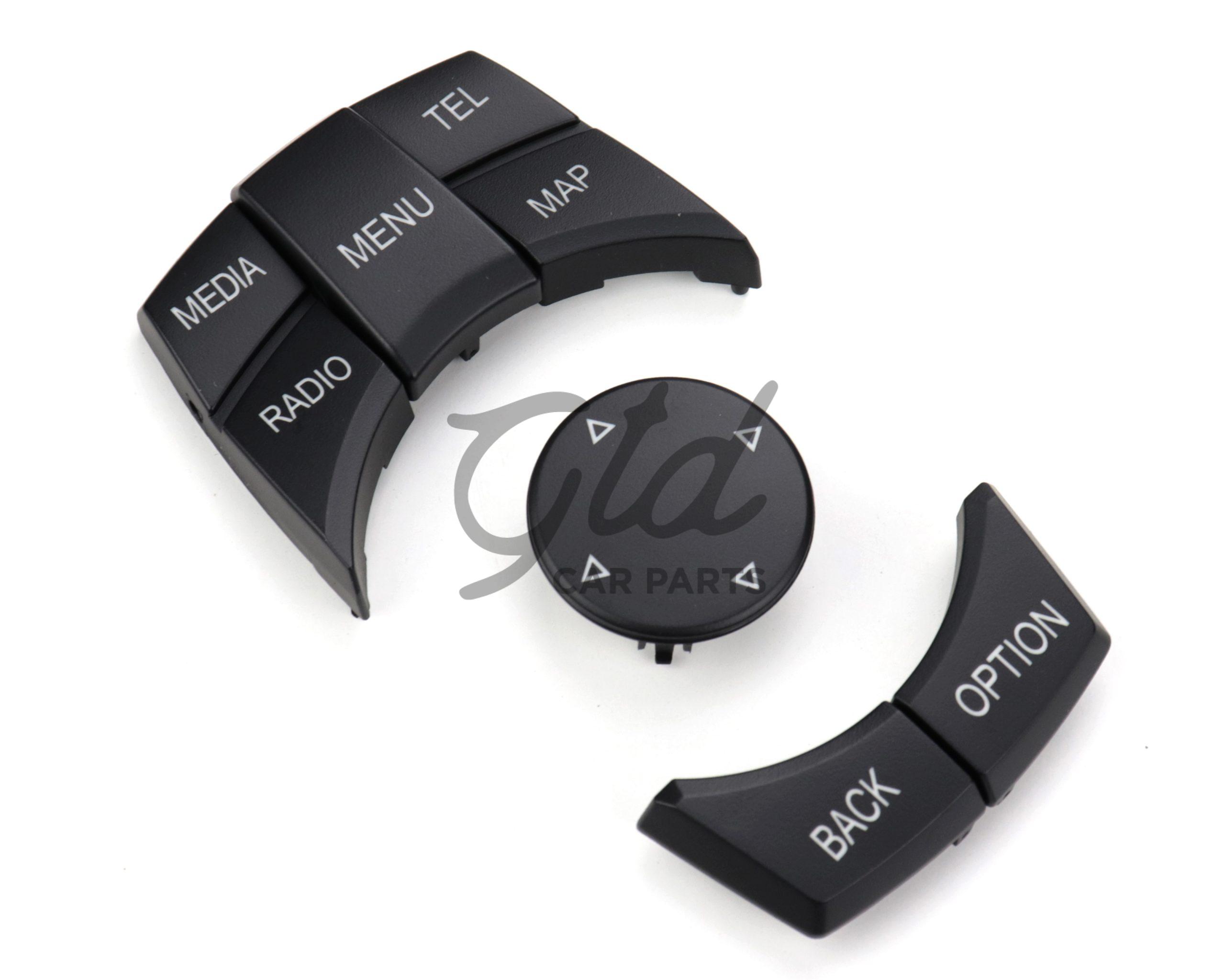 Conjunto de 6 Botões IDRIVE CIC BMW 1/2/3/4/5/6/7 X3 X4 X5 X6 - MEDIA