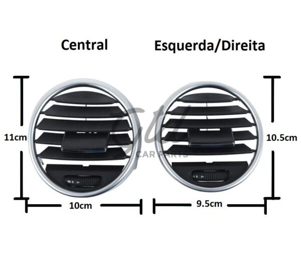 Ventilação Frontal Direita/Esquerda Castanho Mercedes-Benz Classe ML GL W164 2005-2012 - Image 3