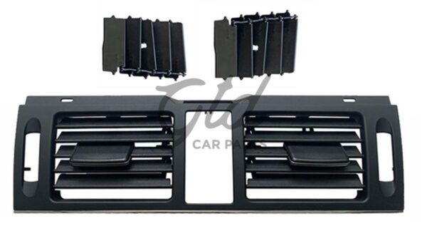 Ventilação Central Frontal Preta Mercedes-Benz Classe C W204 2007-2011 C/ Recorte p/ Botões