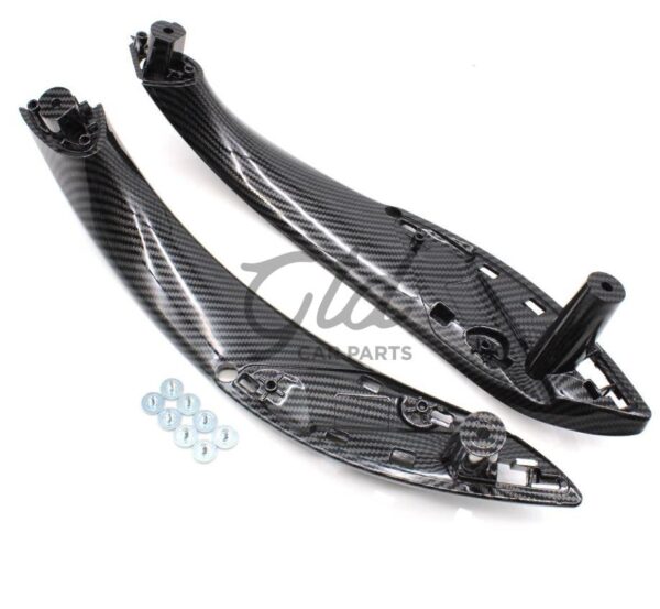 Conjunto de 2 Puxadores Frontais Carbono BMW Série 3/4 F30 F31 F35 F32 2012-2017