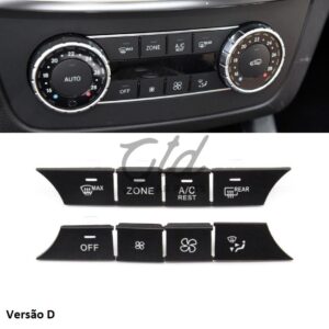 Conjunto de 8 Botões Módulo Ar Condicionado Mercedes-Benz ML GL GLS W166 W292 2012-2019 Versão D
