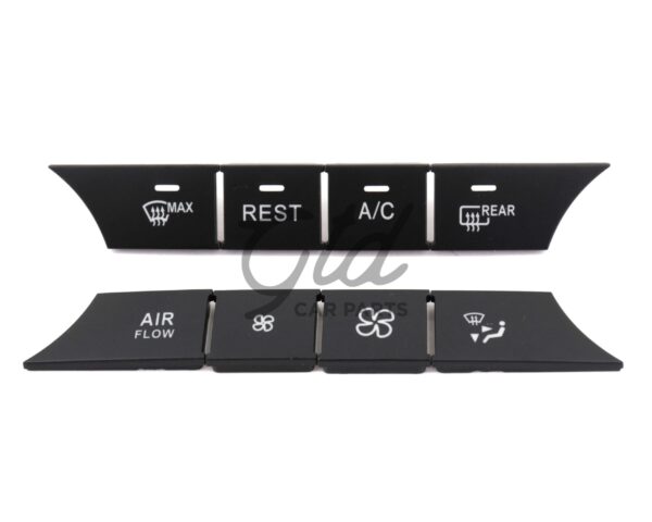 Conjunto de 8 Botões Módulo Ar Condicionado Mercedes-Benz ML GL GLS W166 W292 2012-2019 Versão C - Image 2