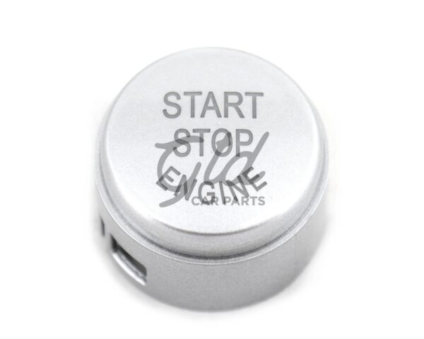 Botão Start Stop Cinza Brilhante BMW Série 1 2 3 5 6 7 X1 X2 X3 X4 X5 X6 F21 F22 F10 F11 - Image 2