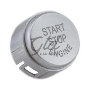 Botão Start Stop Cinza Brilhante BMW Série 1 2 3 5 6 7 X1 X2 X3 X4 X5 X6 F21 F22 F10 F11