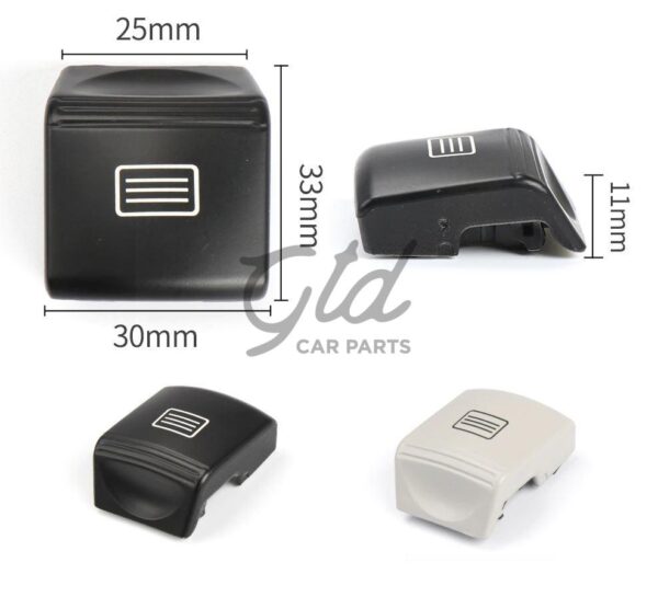Botão Teto de Abrir Bege Claro Mercedes-Benz Classe C W204 GLK 2007-2012 - Image 2
