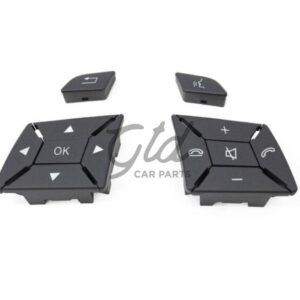 Botões Volante Cinza Escuro Mercedes-Benz Classe C E GLK CLA GLA B CLS SLK SLC W204 W207 W212 W117 W246 W172