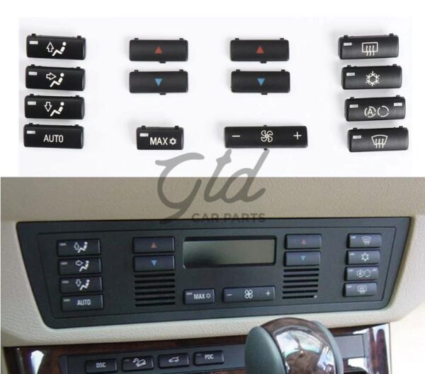 Pack 14 Botões Módulo Ar Condicionado Frontal BMW Série 5 X5 E39 E53 1996-2006