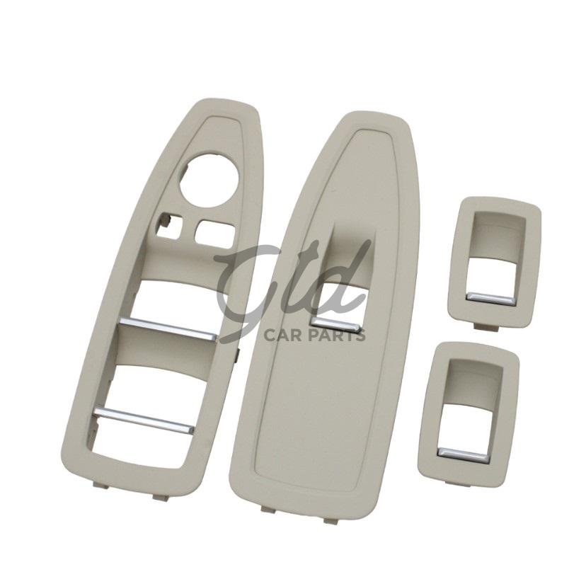 Conjunto de 4 Molduras Vidros Preto BMW Série 1/3/4 F20 F30 F36 C/ Esp. Rebatíveis