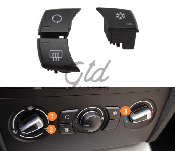 Pack 3 Botões Módulo Ar Condicionado  BMW Série 1 3 X1 E82 E90 E84 2005-2015