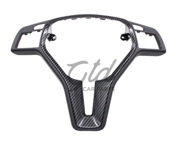 Moldura 25mm Volante Cinza Escuro / Carbono Mercedes-Benz AMG Classe A B C E CLA GLA CLS W176 W246 W204 W212 2011-2019