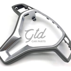 Moldura 35mm Volante Cinza Escuro / Cromada Mercedes-Benz AMG Classe A B C E CLA GLA CLS W176 W246 W204 W212 2011-2019