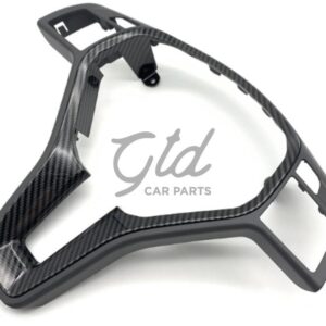 Moldura 35mm Volante Cinza Escuro / Carbono Mercedes-Benz AMG Classe A B C E CLA GLA CLS W176 W246 W204 W212 2011-2019
