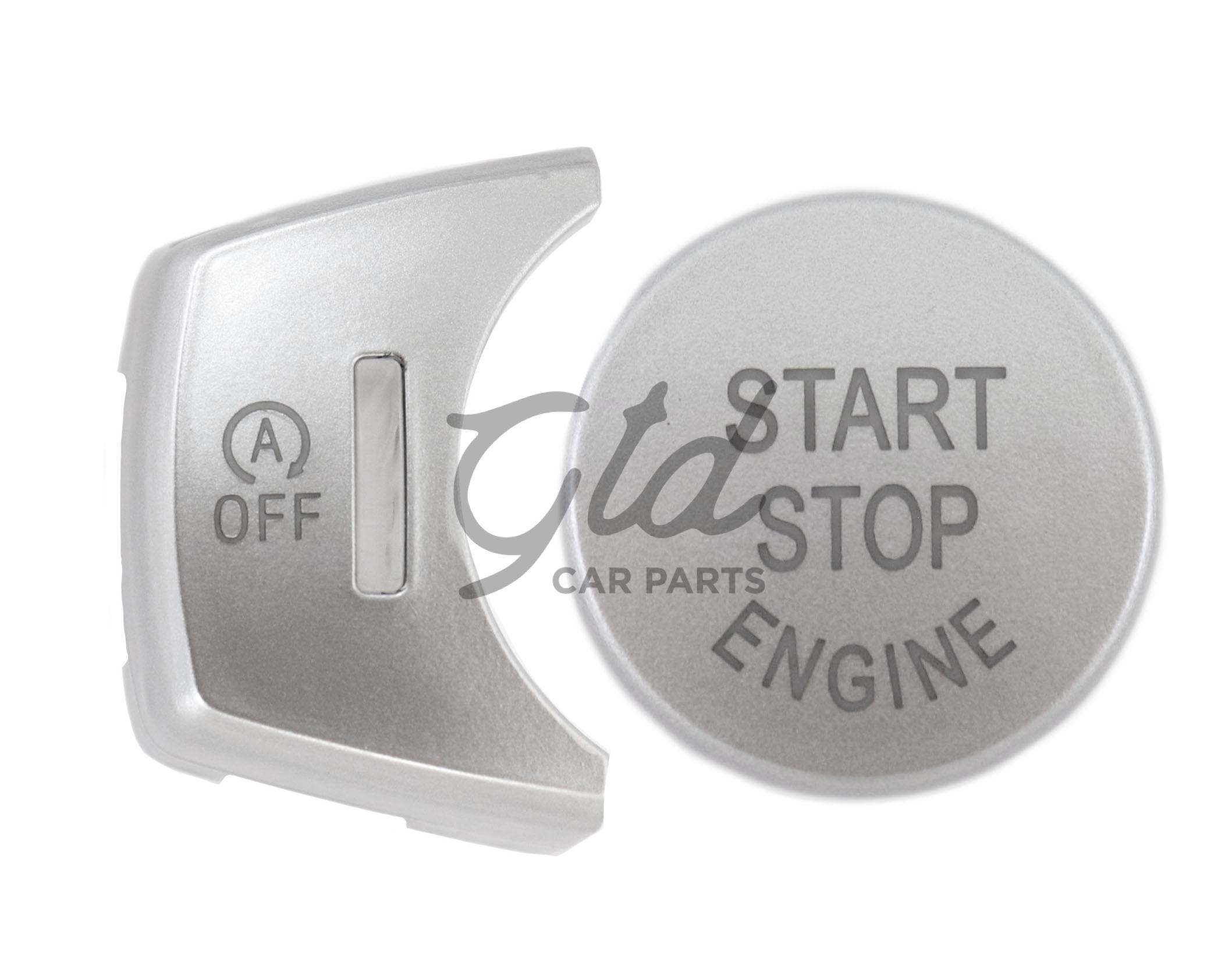 Botões Start Stop + Auto OFF Cinza Prata BMW X3 X4 X5 X6 F25 F26 F15 F16 2011-2018 VERSÃO 1