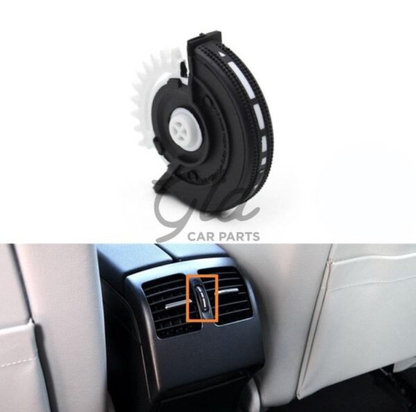 Regulador do Ar Ventilação Central Traseira Preto Mercedes-Benz C E GLK W204 W212 W207 2007-2016