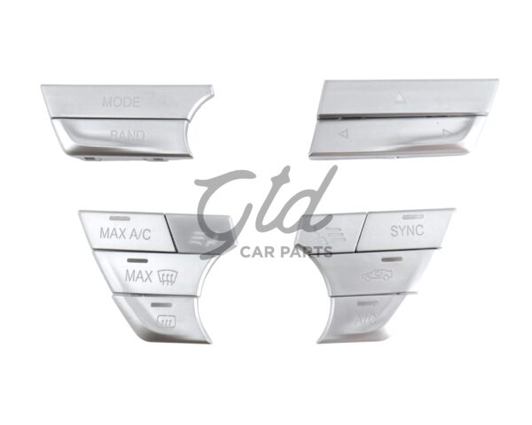 Botões Cromados Módulo Ar Condicionado / Rádio BMW Série 5 6GT 7 G30 G11 2016-2023 Versão 1