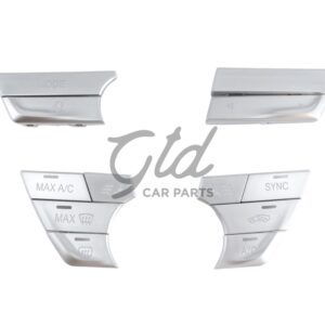 Botões Cromados Módulo Ar Condicionado / Rádio BMW Série 5 6GT 7 G30 G11 2016-2023 Versão 2