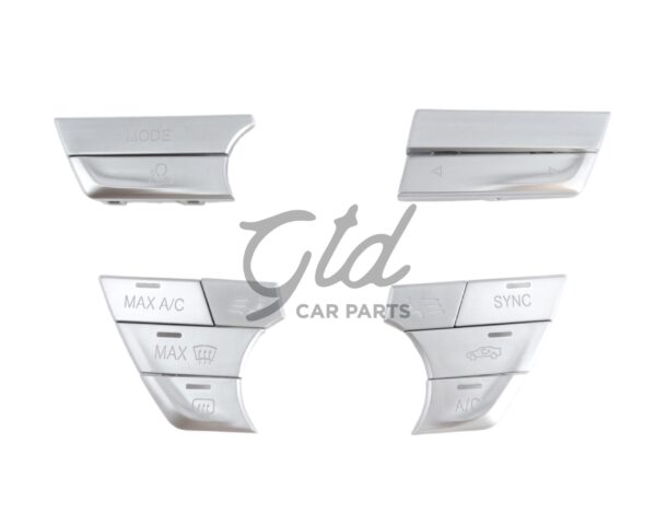 Botões Cromados Módulo Ar Condicionado / Rádio BMW Série 5 6GT 7 G30 G11 2016-2023 Versão 2
