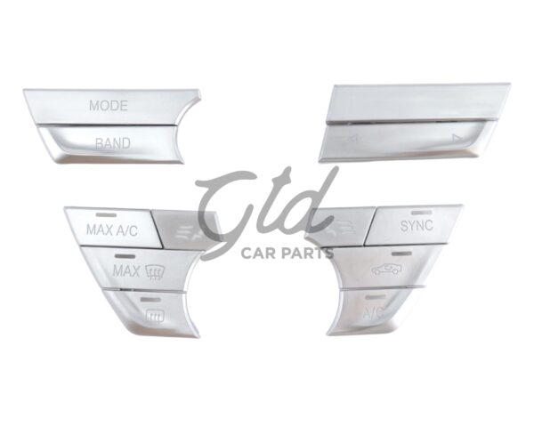 Botões Cromados Módulo Ar Condicionado / Rádio BMW Série 5 6GT 7 G30 G11 2016-2023 Versão 3