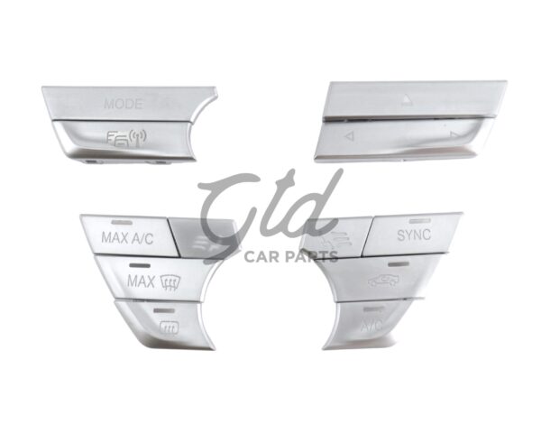 Botões Cromados Módulo Ar Condicionado / Rádio BMW Série 5 6GT 7 G30 G11 2016-2023 Versão 4