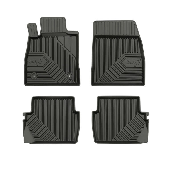 PACK 4 TAPETES BORRACHA NO.77 FORD FIESTA VII HATCHBACK 2017-2023