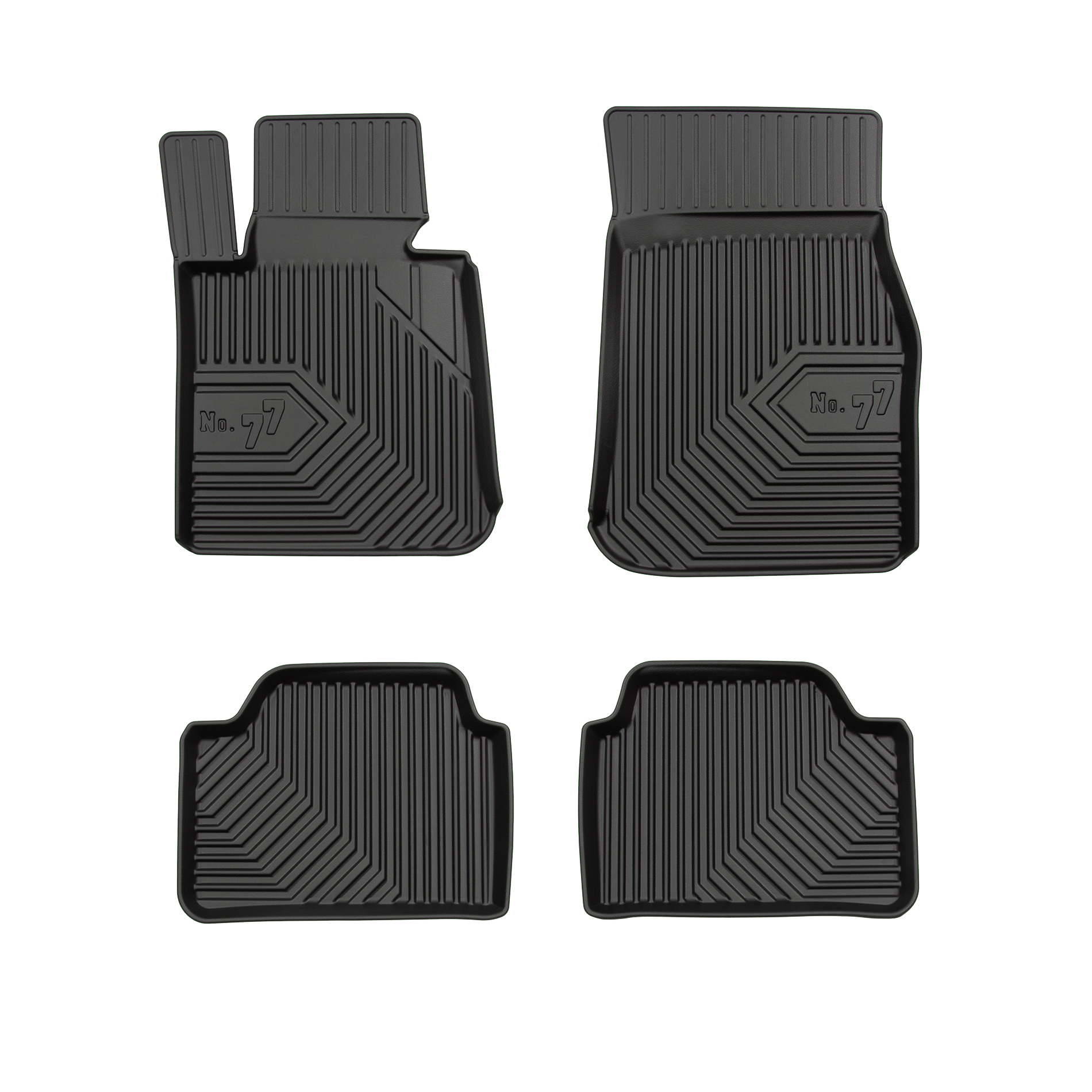 PACK 4 TAPETES BORRACHA NO.77 BMW Série 1 F20 2011-2019