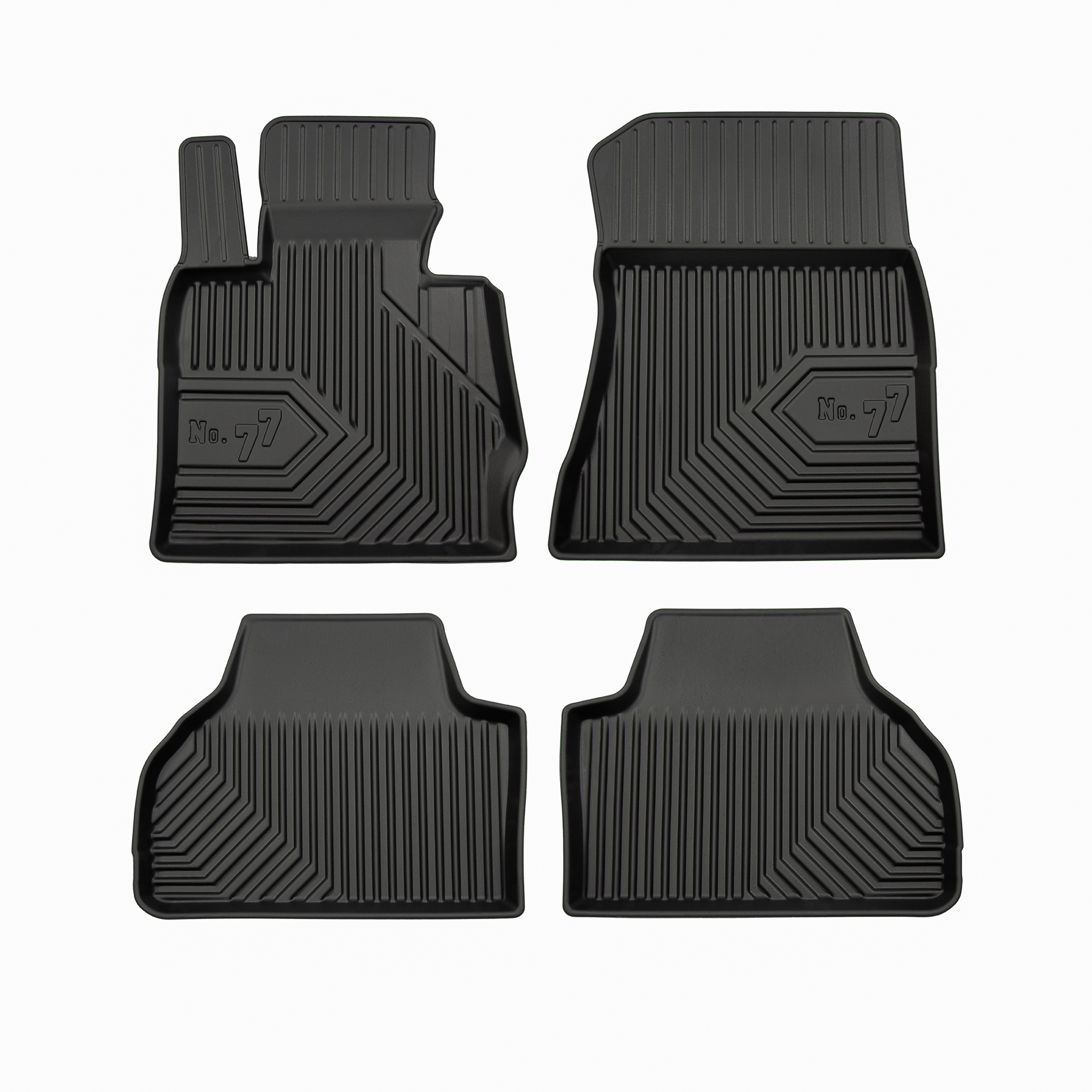 PACK 4 TAPETES BORRACHA NO.77 BMW X4 F26 SUV COUPE 2014-2018